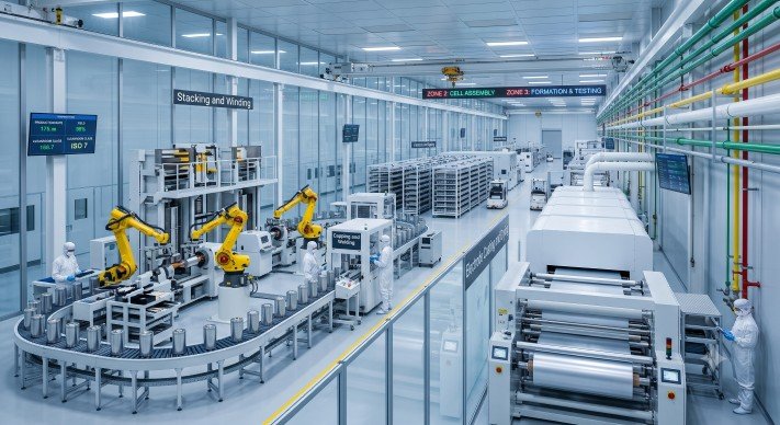 Cell Manufacturing Plant and Energy Storage Systems